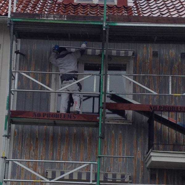 Fasadmålning av hus