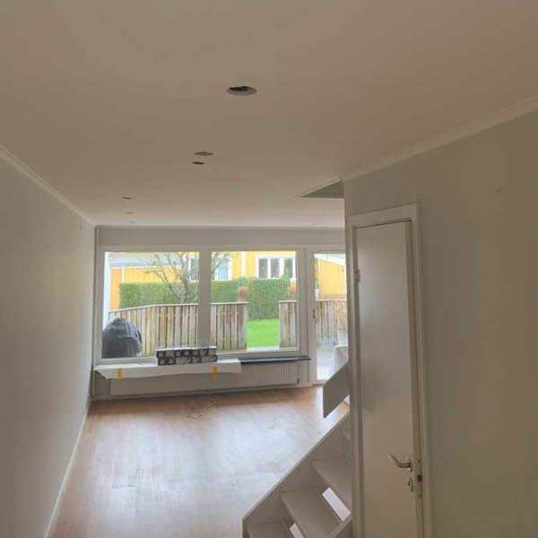 Nya innertak i gips i Torslanda