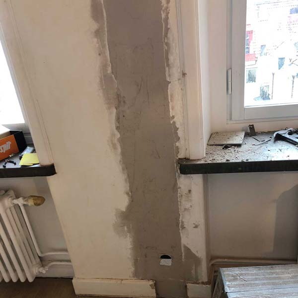 När muraren inte har tid, då får målaren lösa problemet själv