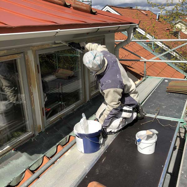 Takkupan får en ordentlig målning i Örgryte