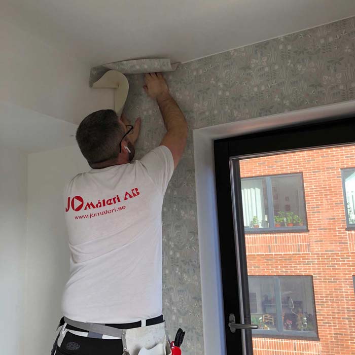 Lägenhet i Högsbo, får nya tapeter